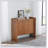 Walnut-Colored Sideboard, Buffet Cabinet With Ample Storage For Versatile Home Use, Enhances Elegance And Organization