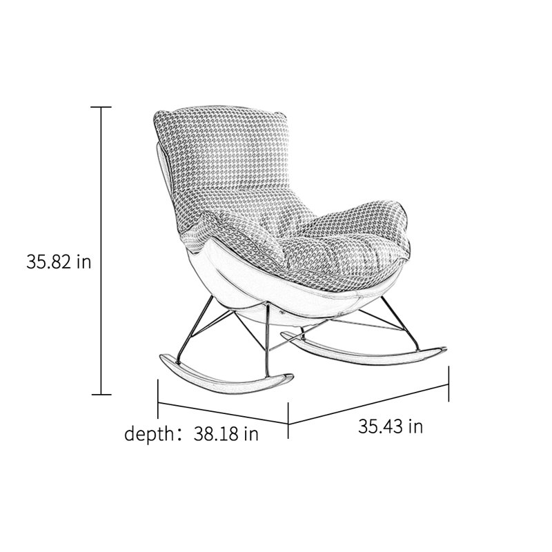 Chaise berçante Home