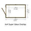 Super Value Overlap Shed 6x4 SD