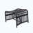 3 Pieces Wicker Outdoor Patio Furniture Set With Lounge Chair, Balcony Chairs Table Set With Cushions, Ottoman, Patio Conversation Sets For Garden ,Deck,And Porch, Black & Beige-558335581