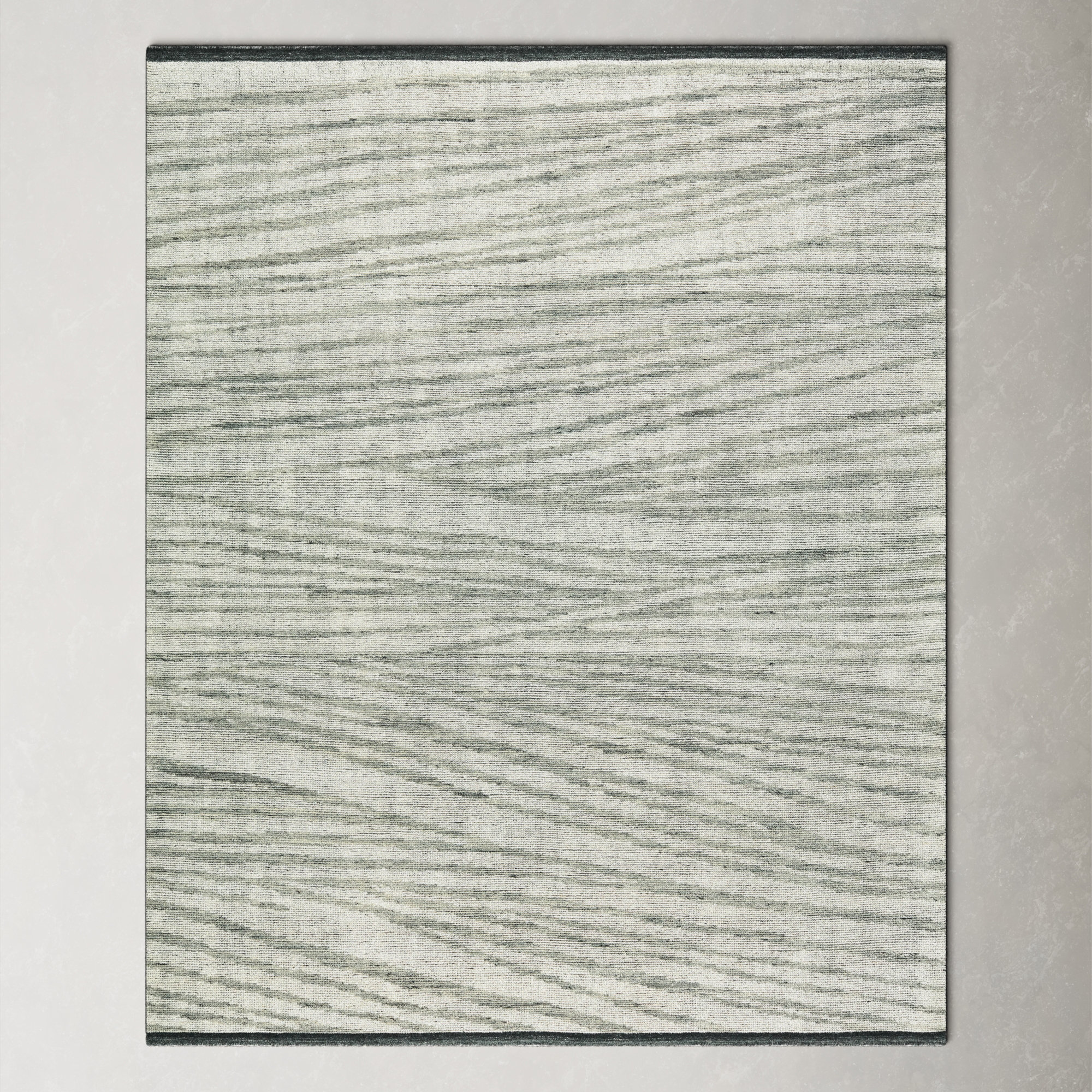 Westergard Handmade Wool Gray Rug, Rectangle 10' x 14'