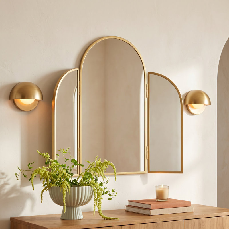 Brancaster Arch Metal Wall Mirror