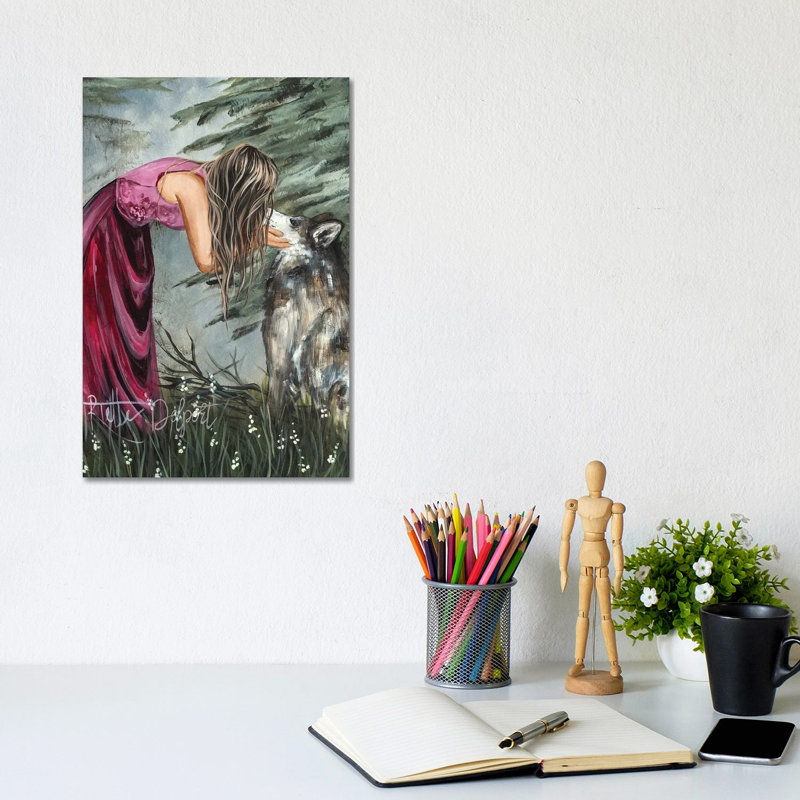 The Wolf - Wall Art Print - Wrapped Canvas, 12" H x 8" W, Wrapped Canvas, Does Not Apply