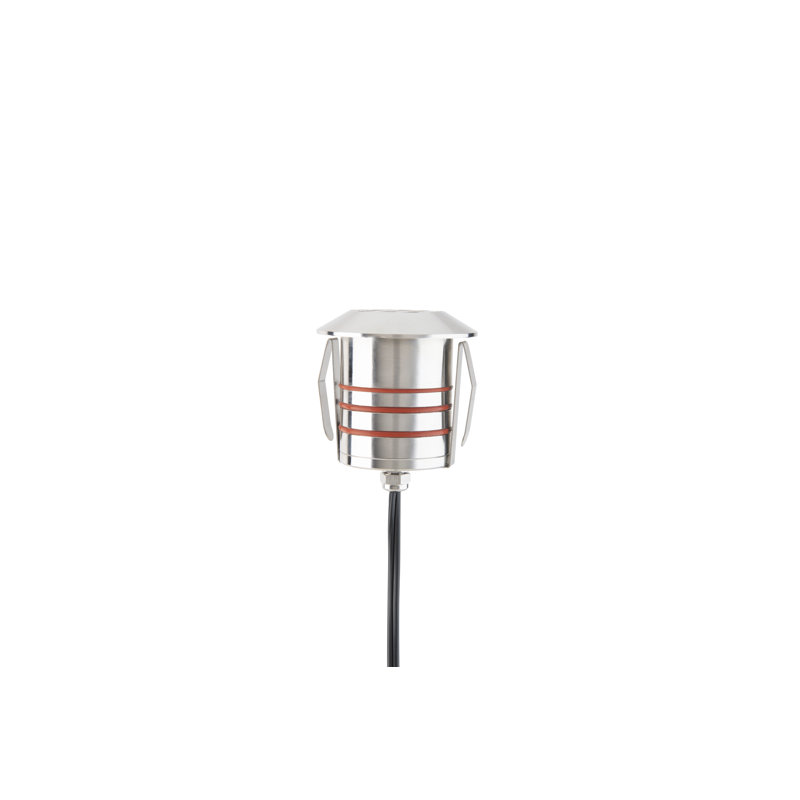 Low Voltage Integrated LED Metal Well Light, 2700K, Stainless Steel