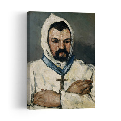 Antoine Dominique Sauveur Aubert, l'oncle de l'artiste, en moine, 1866. Estampe d'art mural contemporain abstraite impressionniste.