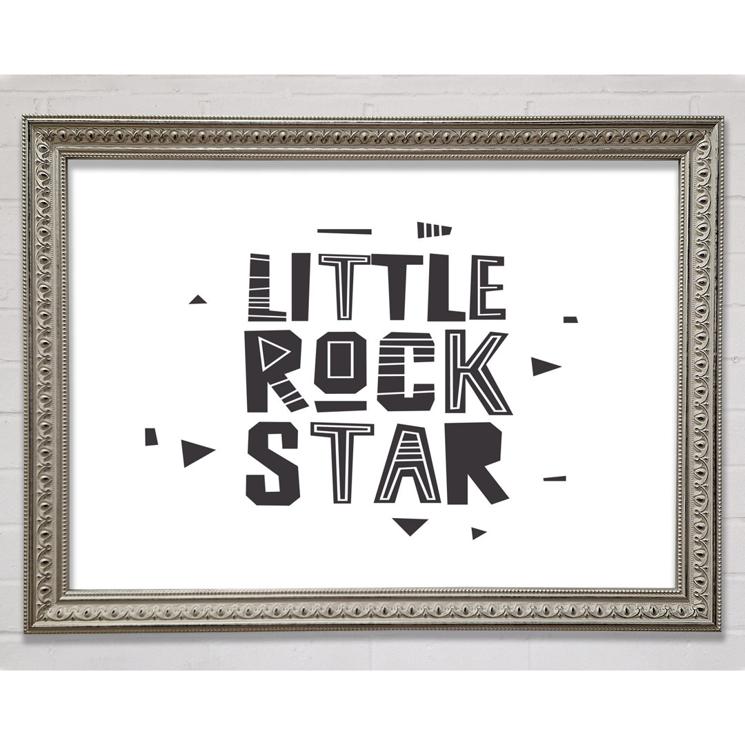 Little Rock Star - Einzelner Bilderrahmen Druck