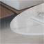 Table basse 49,2 "en faux marbre moderne avec plateau en pierre frittée, table de salon avec base en acier inoxydable