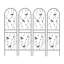Ensemble de 2 treillis de jardin en métal 71 po x 19,7 po antirouille pour plantes grimpantes déco libellule