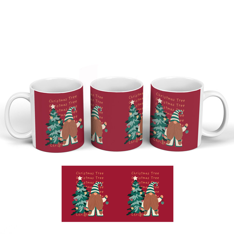 Christmas Tree Festive Gonk Ceramic Classic Mug