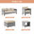 Sinkler 6 Piece Wicker Sofa Seating Group with Cushions and Rocking Swivel Chairs-873275098-873275100