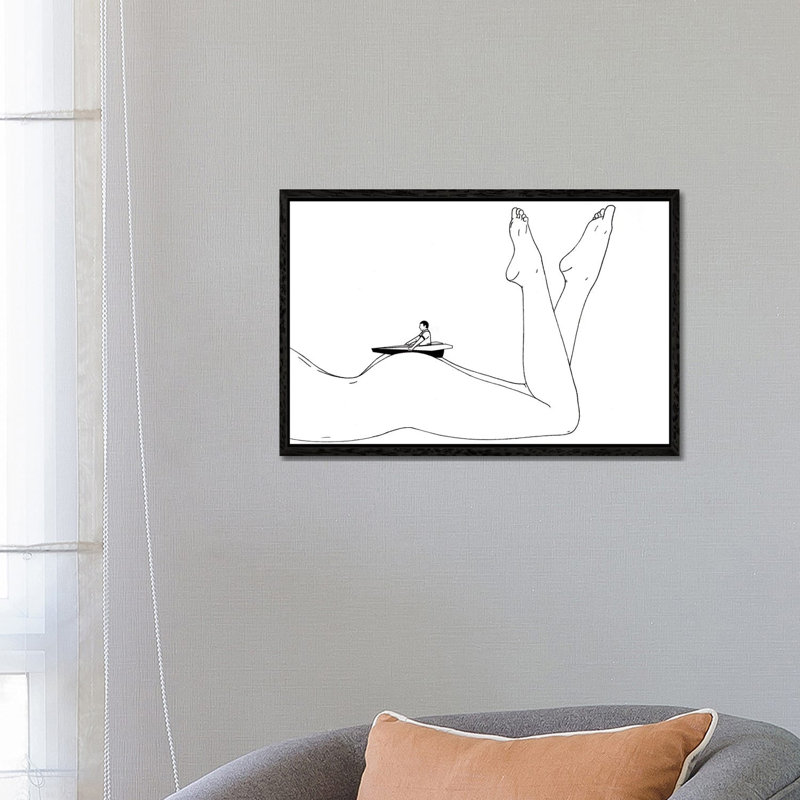 Airstrip by Filippo Spinelli - Print on Canvas, Black Framed, 66.04 cm H x 45.72 cm W