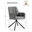 360°Swivel Fabric 1Er Set Dining Chair With Metal Legs,Upholstered Accent Tub Armchair,Green-1416554355