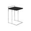 Table d'appoint moderne - Collation infaillible en métal stratifié noir