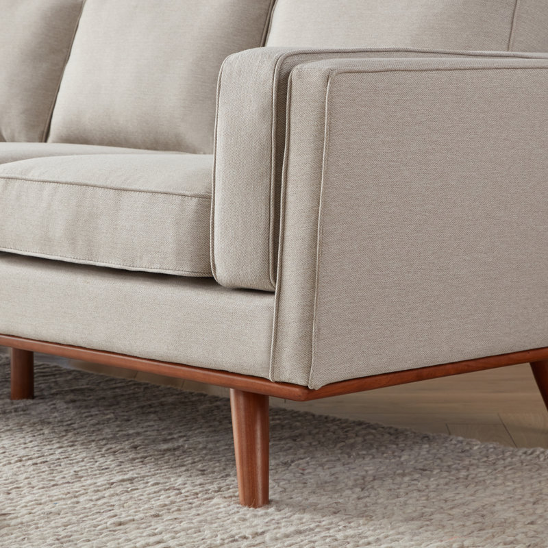 Estes Inayat 84' Upholstered Sofa, Kaki