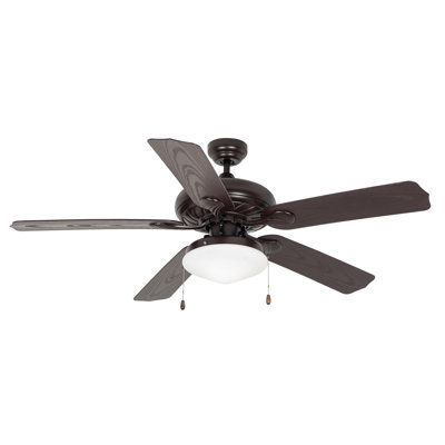 Ventilateur de plafond à 5 pales 52 po LIN - 2 lumières