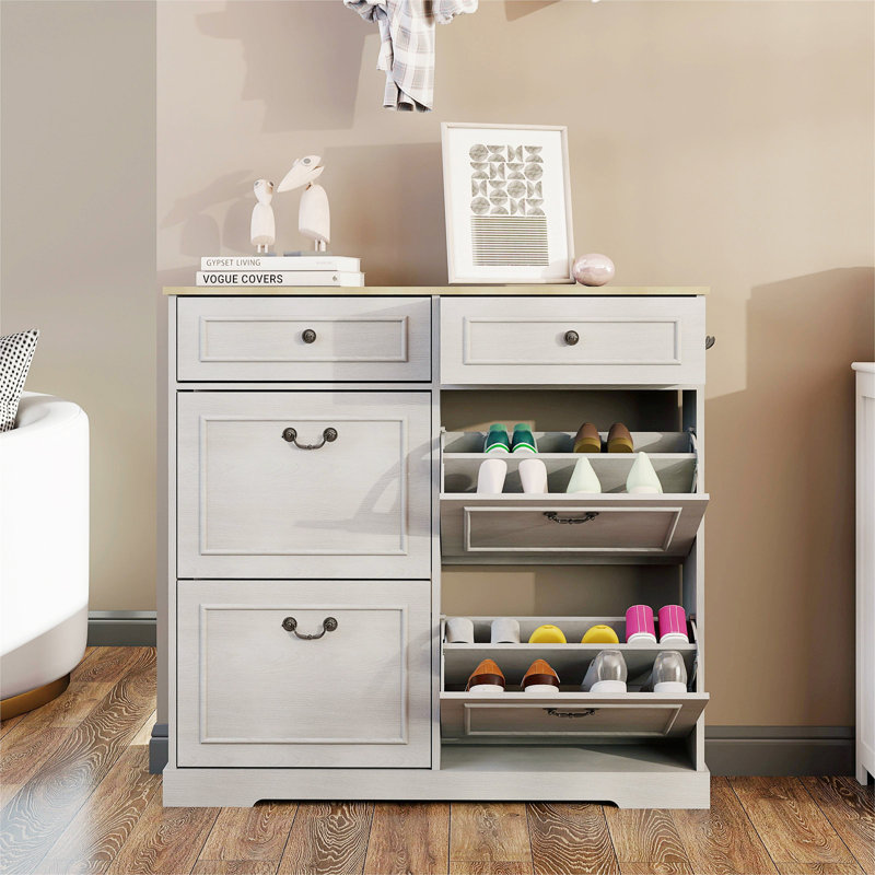 Armoire à chaussures avec 2 tiroirs