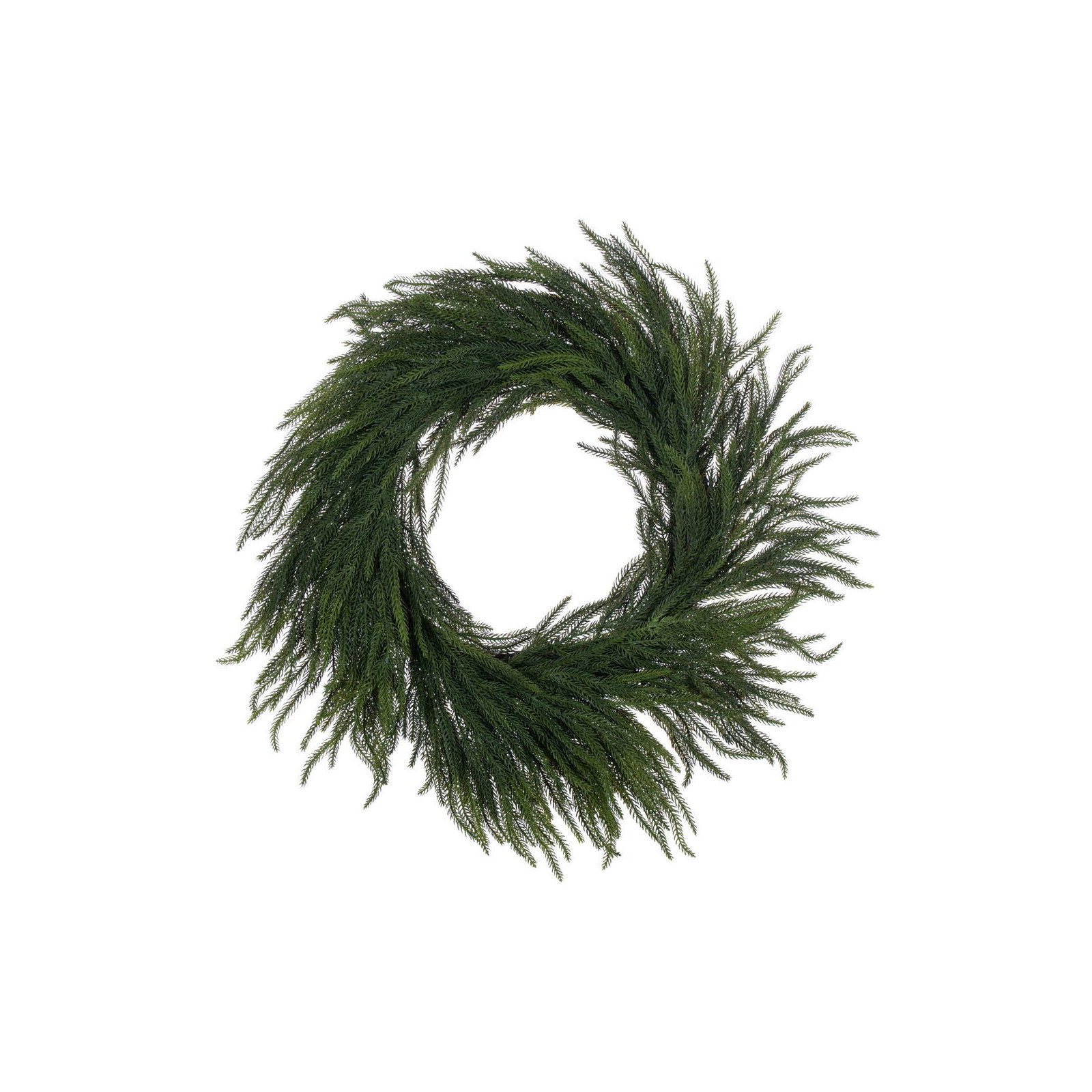 28'' Faux Pine Plastic Wreath