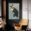 Art mural en verre «Black Kitty» par Danhui Nai-345007707