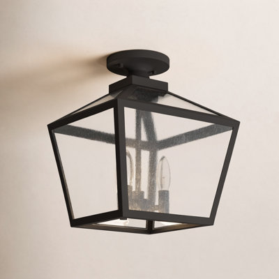 Plafonnier extérieur en bois 3 lumières Savoy House Woodstock