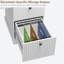 Bureau de bureau cannelé 54 "avec station de charge, bureau d'ordinateur de direction moderne avec classeur-876461663