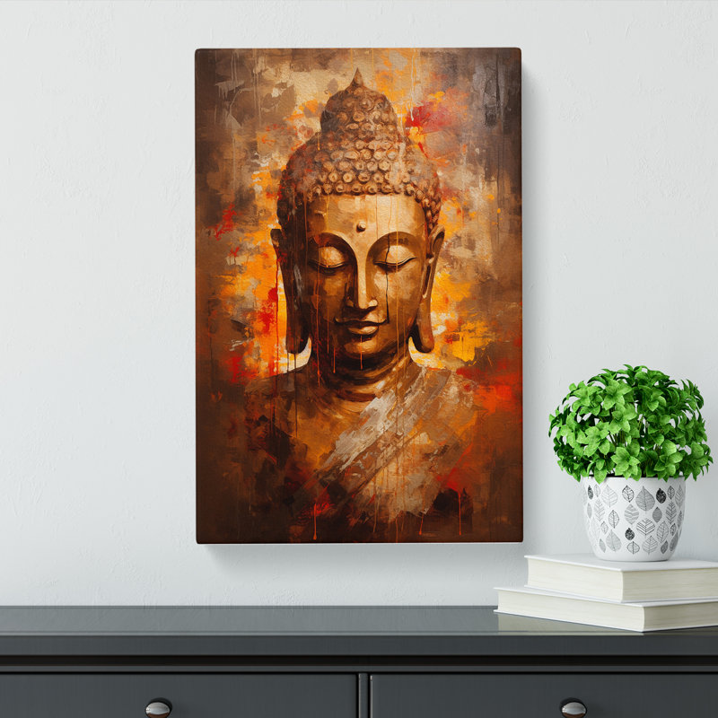 Buddha Abstract - Print, 76cm H x 50cm W x 3cm D