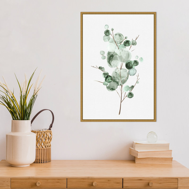 "Tender Sprout I" par Eva watts, reproduction d’art sur toile tendue, Doré