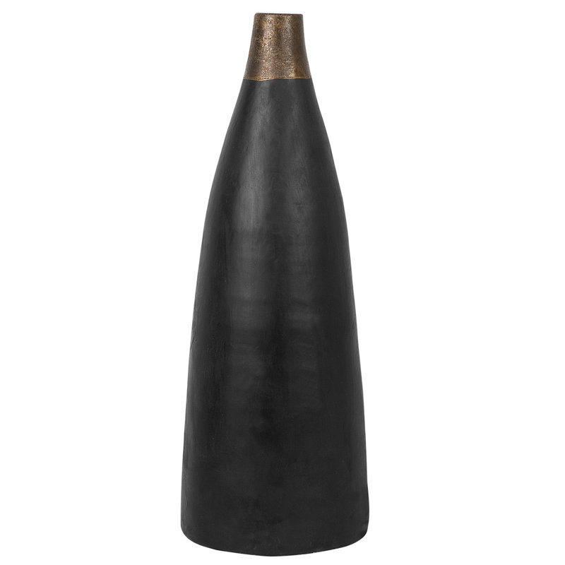 Rosie Ceramic Floor Vase, Black