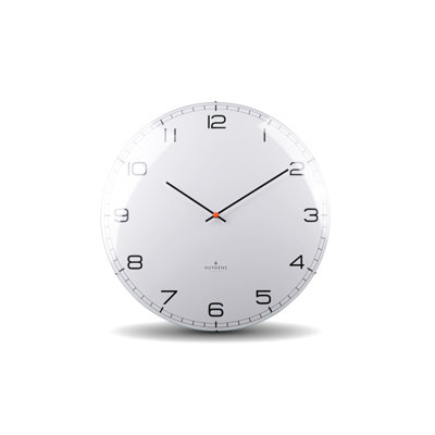 Horloge murale Dome45 (17,7 "), blanc, arabe
