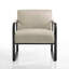 Fauteuil d'appoint en cuir véritable 25 po Allex Mason-125826196-125826199