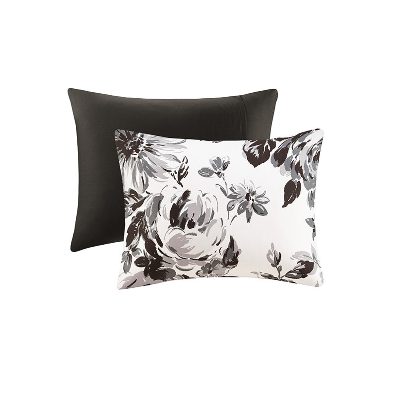 Black And White Floral Bedding For Twin Xl - Soft, Machine Washable Twin/twin ,