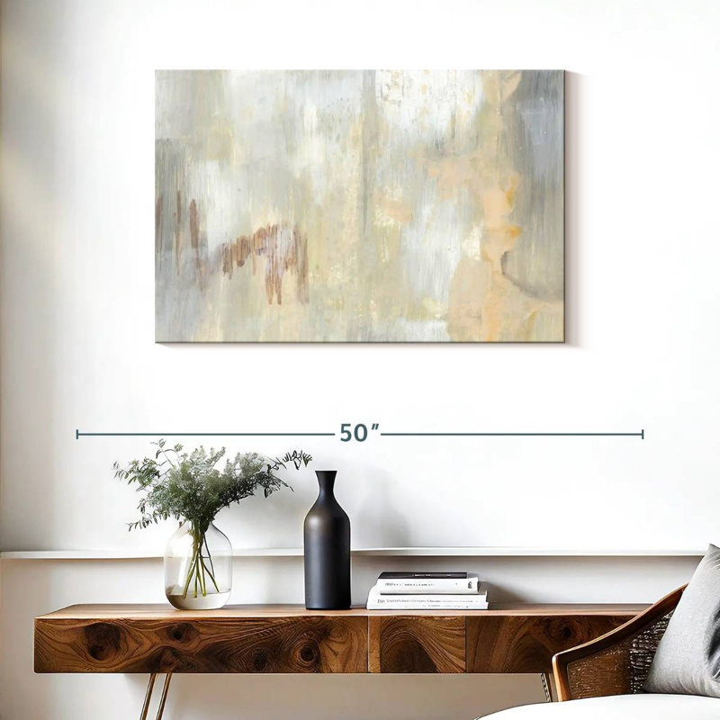 Avery Barely Blush I, 24" H x 36" W