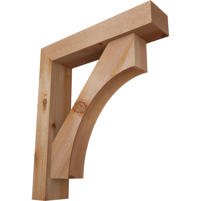 Support Westlake Block avec support décalé, 32 x 28, Cèdre rouge occidental de l 6 po (scié brut)
