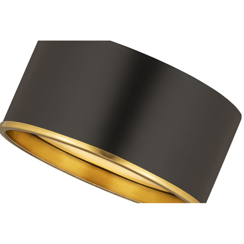 Hafley Flush Mount, Black