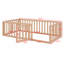 Structure de lit en bois avec clôture et porte-2035212230-2035212255