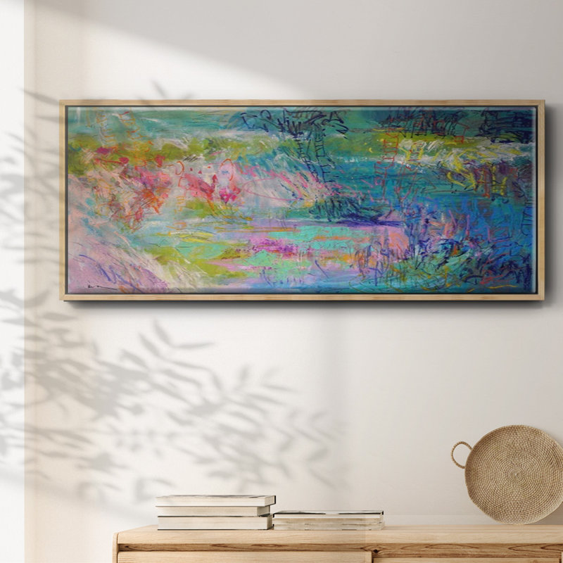 Floating on a Dream- Framed Canvas, 12" H x 30" W