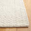 Tapis ivoire en laine et coton tissé à la main Bowan-1176251954