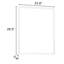 24 po, aluminium, argent, miroir de salle de bain, reflet compact, large et transparent, surface réfléchissante lisse et élégante-2009624403-2009624408