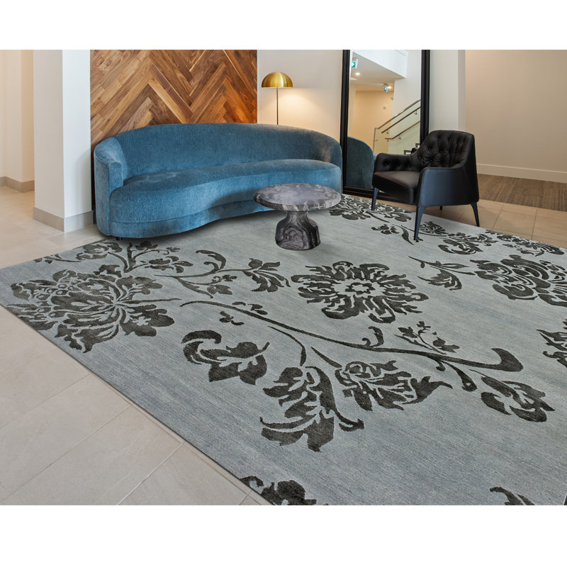 Floral Area Rug, Rectangle 6' x 9'