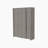 Toscana Wall Foldable Table with Multiple Shelves, Light Grey