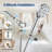 Filtered Shower Head With 8 Spray Modes, High Pressure Handheld Showerhead Filter For Hard Water Filtering Showerhead With Hose(n8hs702cp)
