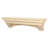 Rustic Floating Wood Fireplace Mantel Shelf with Arched Corbels - Pine Wood-164010024-164010030