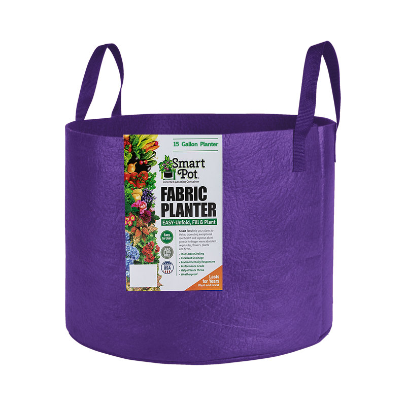 Pot Planter, 13.5 x 18 x 18, Purple