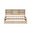 Lit de jour simple avec tablettes latérales, 2 tiroirs, rangement pour lit naturel, coloriage intégré-1539200221