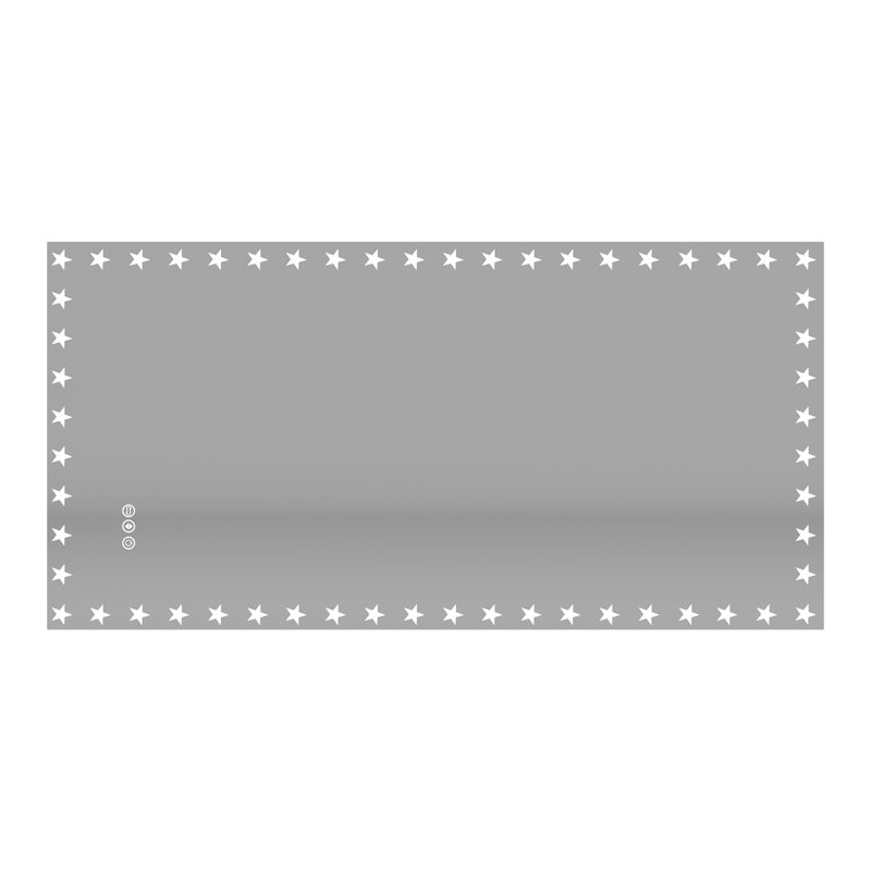 Miroir de salle de bain sans cadre, 24 po x 48 po