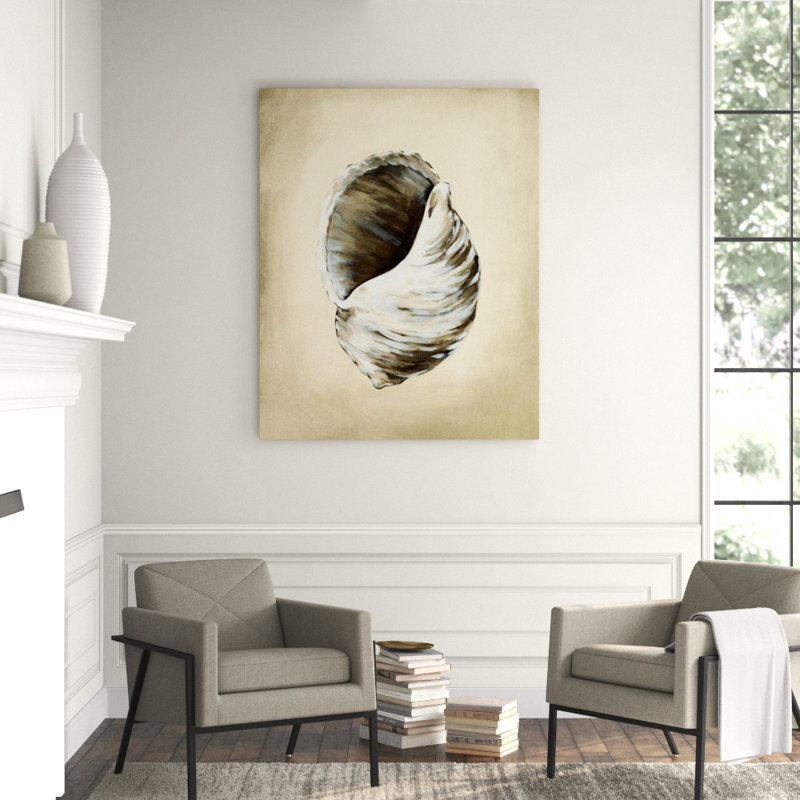 Seashells III Print by Sydney Edmunds, Outdoor, 59" H x 47" W x 1.5" D