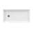 DreamLine SlimLine 36 inch D x 60 inch W x 2 3/4 inch H Single Threshold White Alcove Shower Base with 2 inch Oil Rubbed Bronze Left Round Drain-118322004-118322011