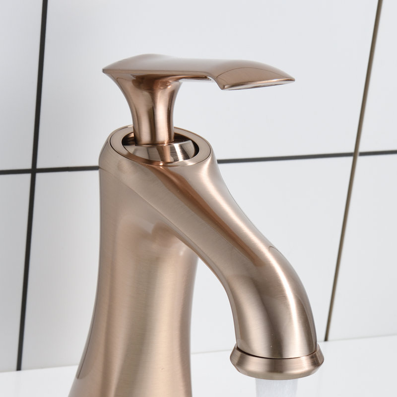 Yearby Single-handle Bathroom Faucet, Rose Gold