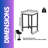 Industrial Tall Square Bar Table