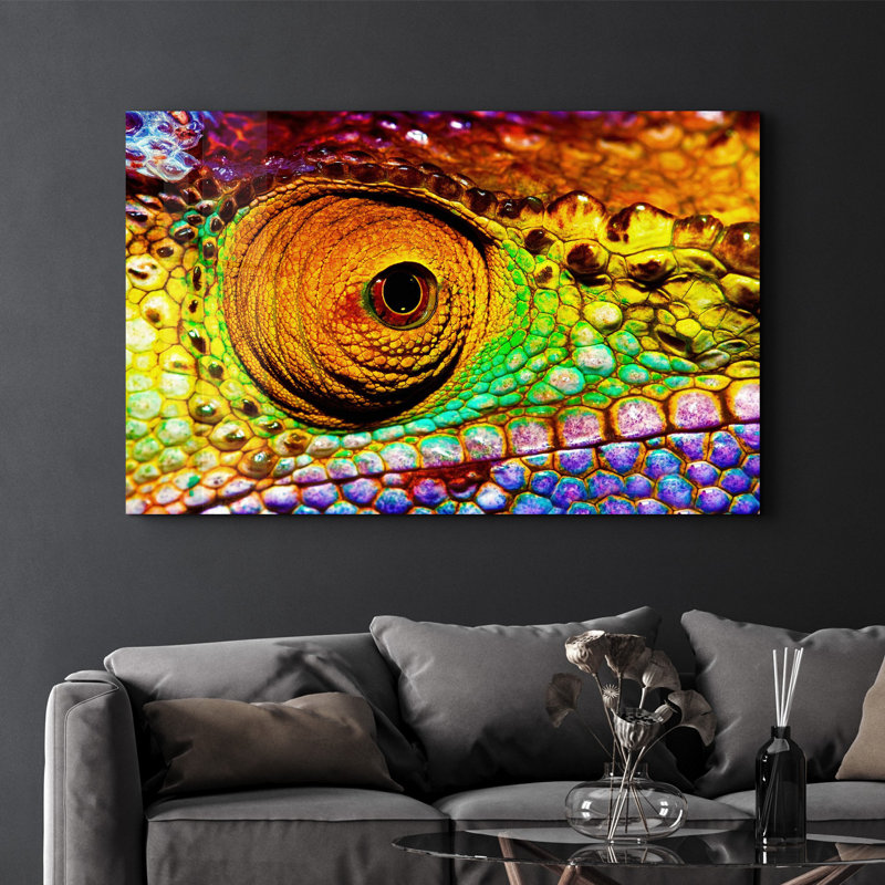 Élégante peinture murale en verre trempé de 13,8 po x 21,7 po | 100% verre trempé, épaisseur: 0,16 pouce | Imprimé UV pour des couleurs éclatantes | Parfait pour la décoration intérieure, le salon et les espaces de bureau