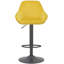 Kenery Swivel Upholstered Adjustable Height Counter Stool with Metal Frame-1523720443